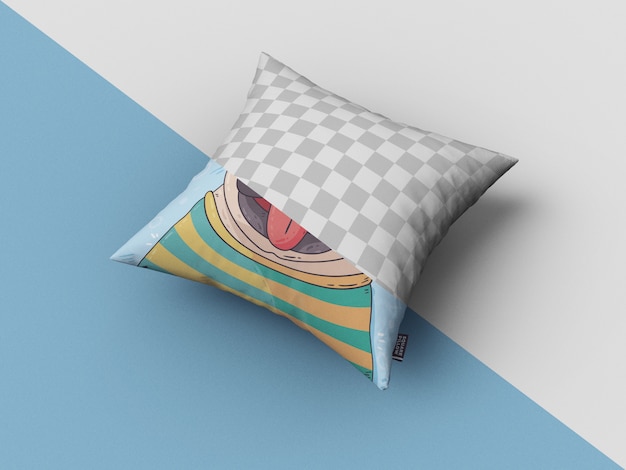 Mockup di cuscino quadrato
