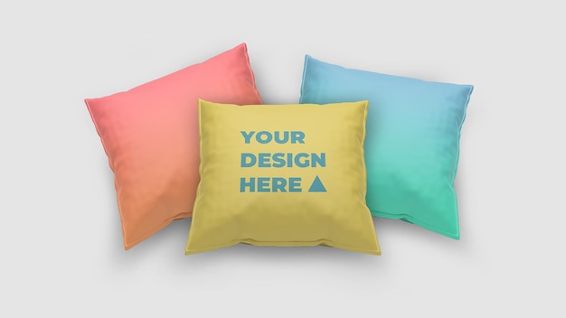 Mockup di cuscino quadrato