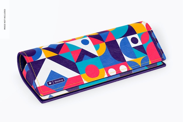 Mockup di custodia per occhiali in tessuto