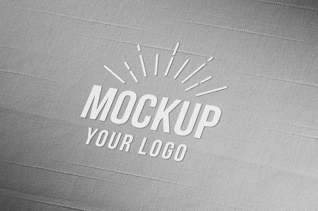 Mockup di design del primo piano del tessuto
