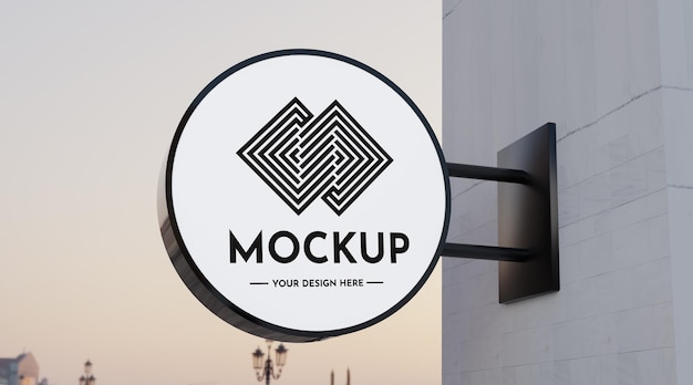 Mockup di design del segno della città