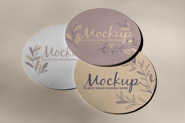 Mockup di design del volantino del cerchio