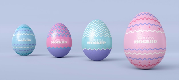 Mockup di design dell'uovo di Pasqua