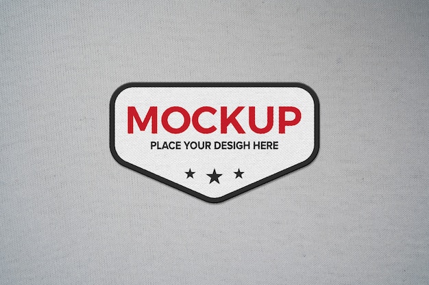 Mockup di design della camicia ricamato