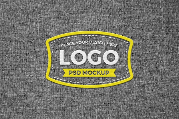 Mockup di design della camicia ricamato