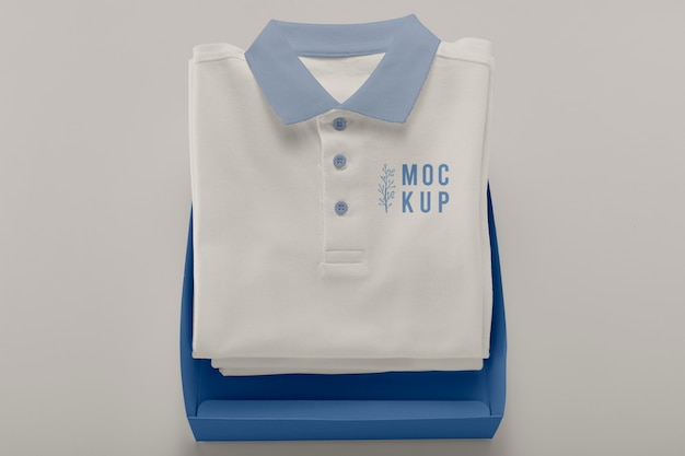 Mockup di design di polo minimalista