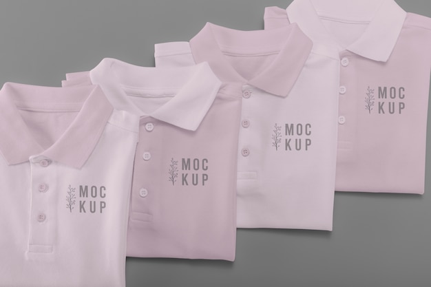 Mockup di design di polo minimalista