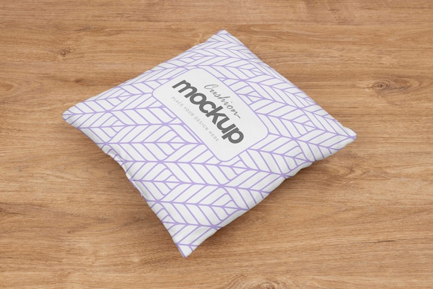 Mockup di design in tessuto cuscino