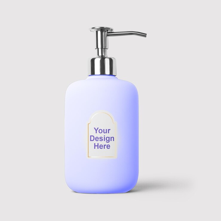 Mockup di dispensatore di sapone personalizzabile