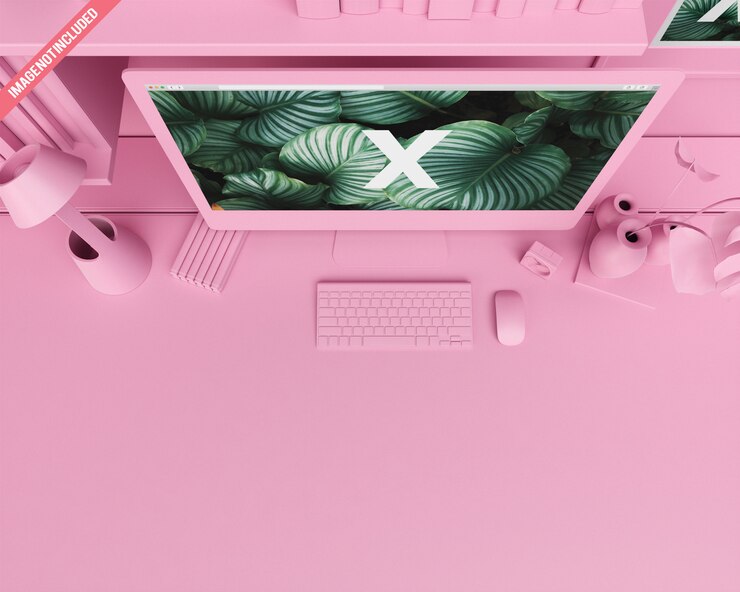 PSD mockup di dispositivi monocolore