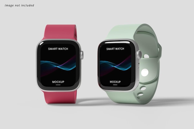 Mockup di due orologi intelligenti