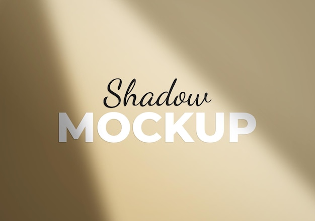 Mockup di effetto di sovrapposizione di ombre