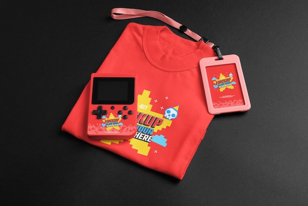 Mockup di elementi di merchandising retrò