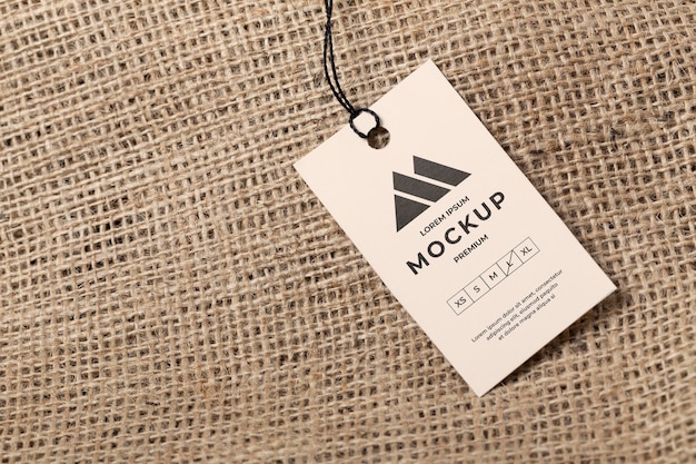Mockup di etichette in carta ecologica
