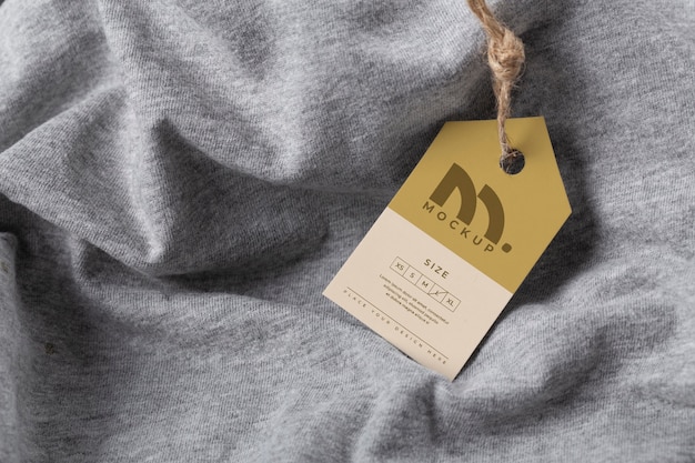 Mockup di etichette in carta ecologica