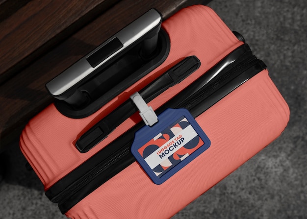 Mockup di etichette per bagagli