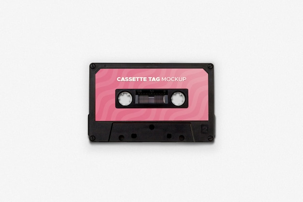 Mockup di etichette per cassette