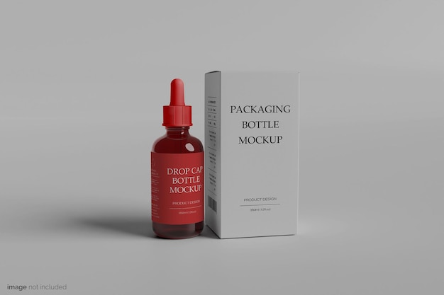 Mockup di flacone contagocce