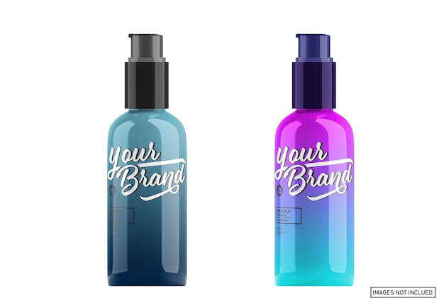 Mockup di flacone spray lucido