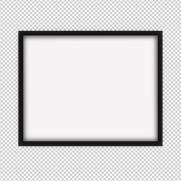 Mockup di fotogramma orizzontale PSD