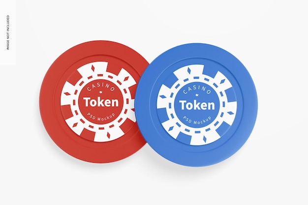Mockup di gettoni del casinò