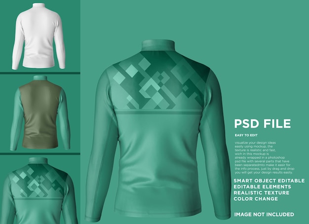 Mockup di giacca da suite per t-shirt da uomo