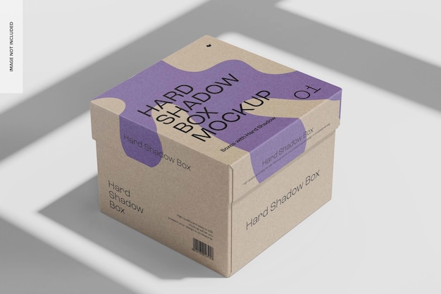 Mockup di Hard Shadow Box, Prospettiva
