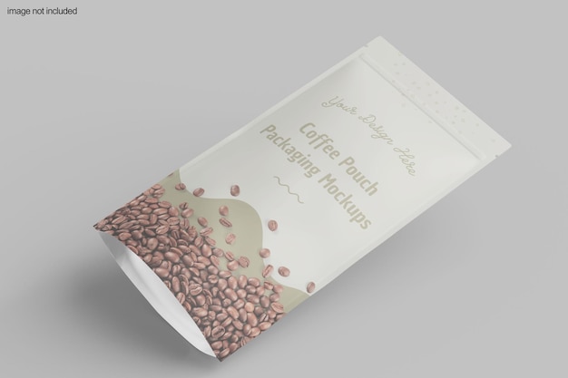 Mockup di imballaggio del sacchetto di caffè