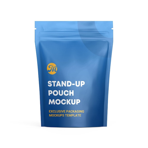 mockup di imballaggio del sacchetto di plastica per il branding