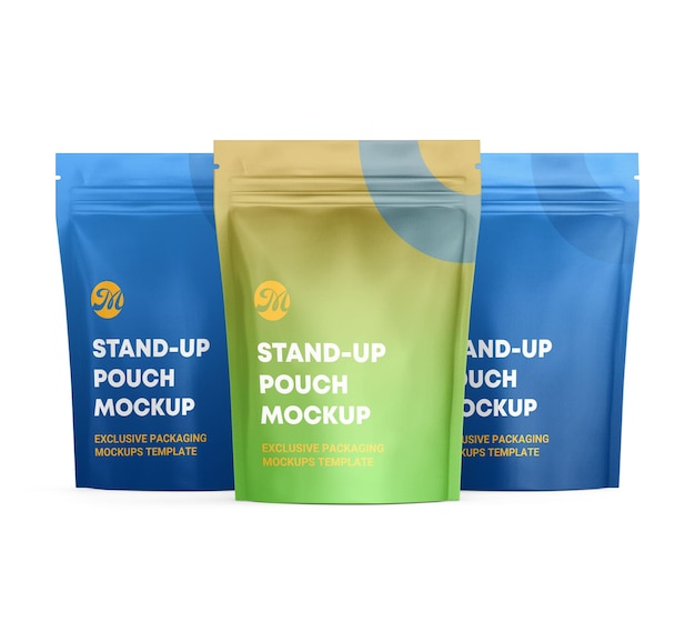 mockup di imballaggio del sacchetto di plastica per il branding