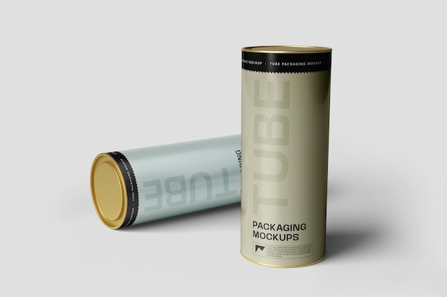 Mockup di imballaggio del tubo