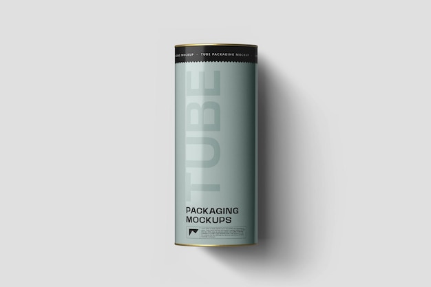 Mockup di imballaggio del tubo