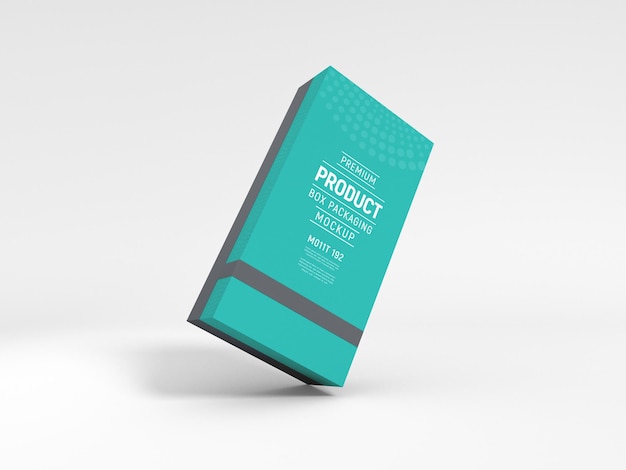 Mockup di imballaggio della scatola del prodotto di carta