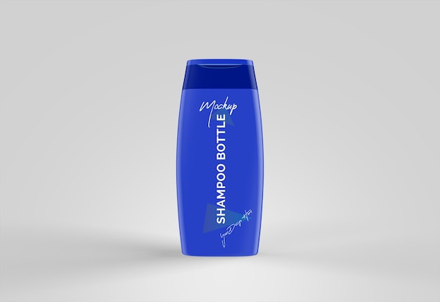 Mockup di imballaggio di prodotti di bellezza per bottiglie di plastica per cosmetici