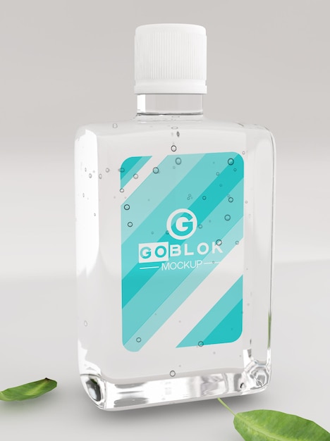 mockup di imballaggio disinfettante per le mani