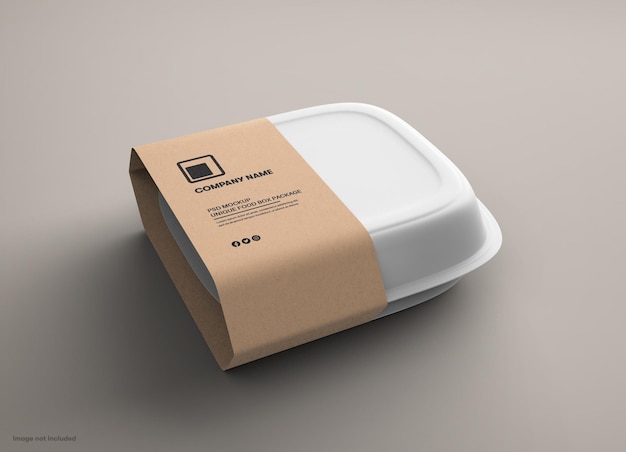 Mockup di imballaggio ecologico per alimenti