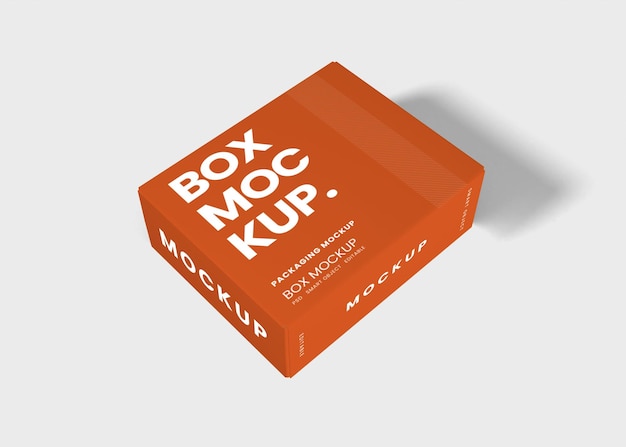 Mockup di imballaggio in scatola