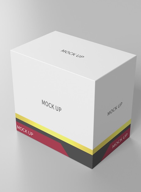 Mockup di imballaggio in scatola