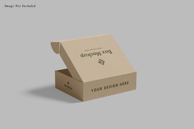 Mockup di imballaggio in scatola