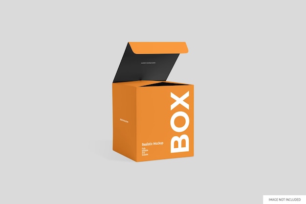 Mockup di imballaggio in scatola