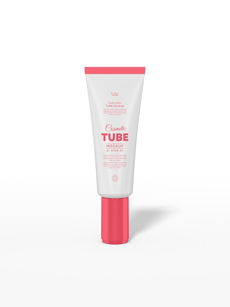 Mockup di imballaggio in tubo di crema BB per correttore cosmetico lucido per fondotinta