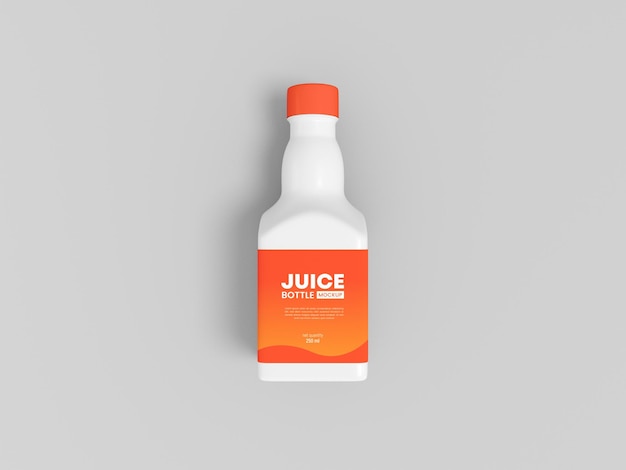 Mockup di imballaggio per bottiglie di succo