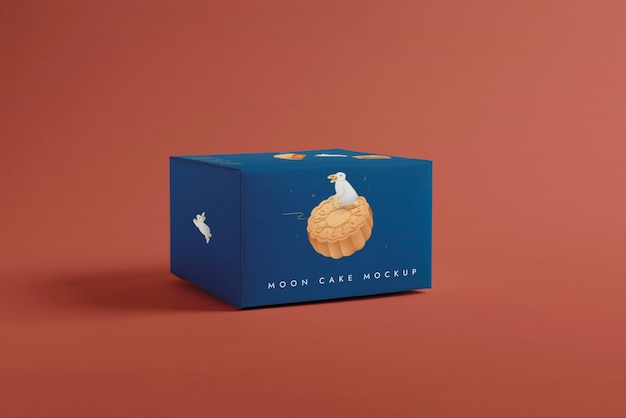 Mockup di imballaggio per torta di luna