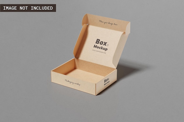 Mockup di imballaggio realistico della scatola