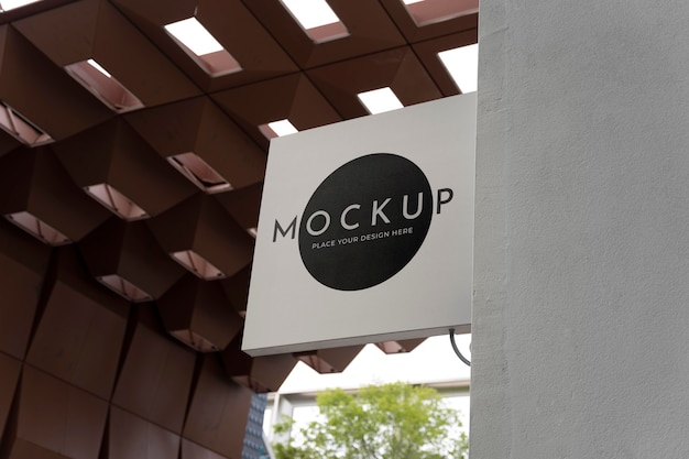 Mockup di insegne commerciali di Miami Street