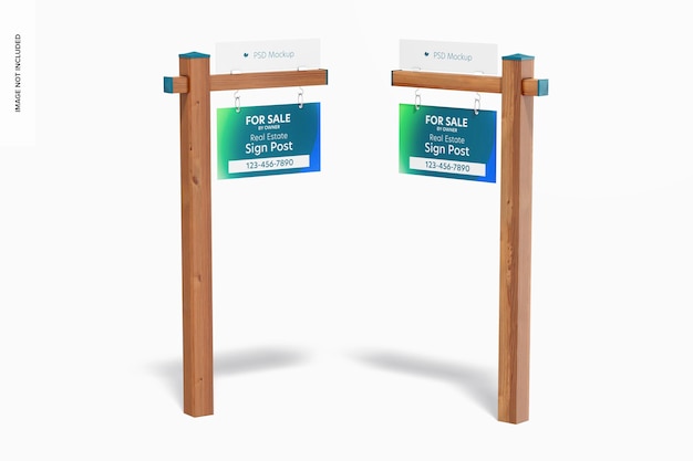Mockup di insegne immobiliari