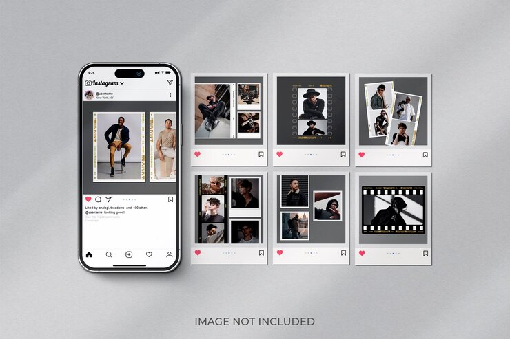Mockup di Instagram Square per i social media