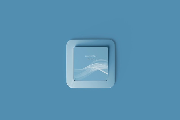 Mockup di interruttori per luci da parete in plastica