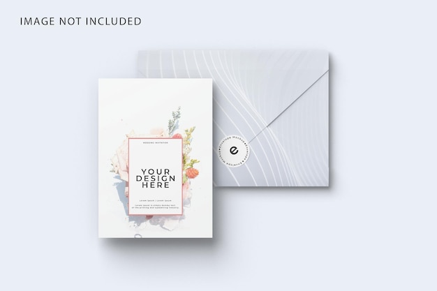 mockup di invito a nozze