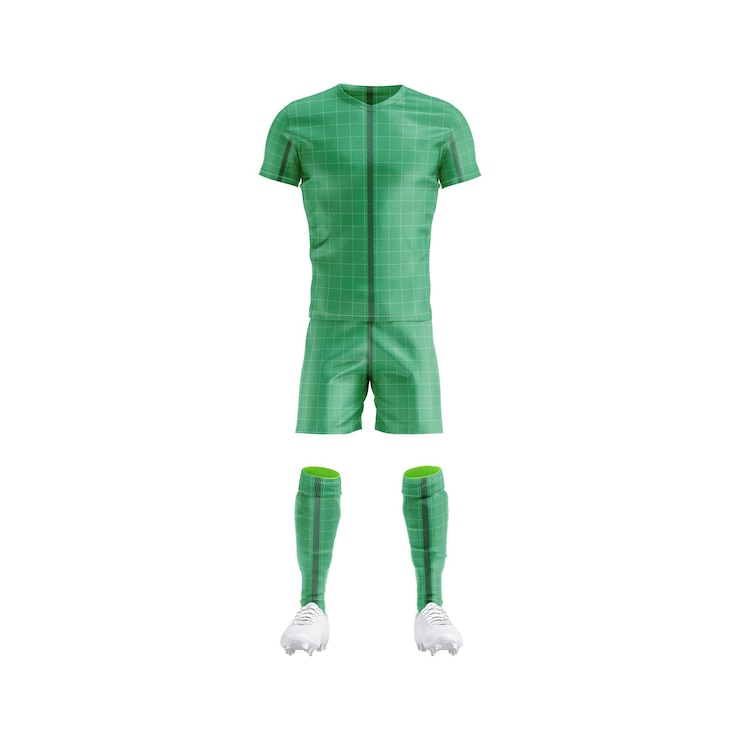 PSD mockup di kit da calcio per uomo